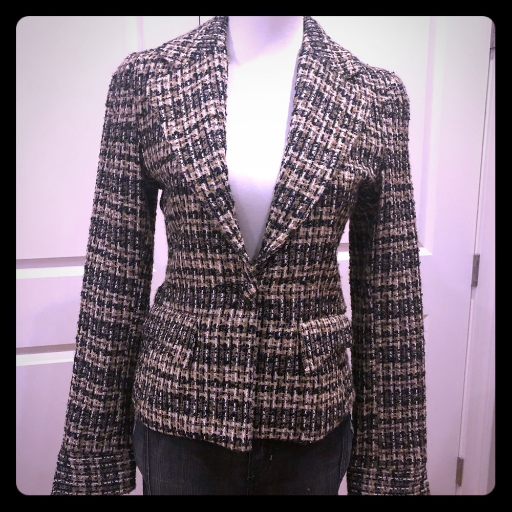 MIDI tweed wool blazer